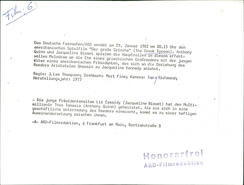 The Greek Tycoon - Vintage Photograph