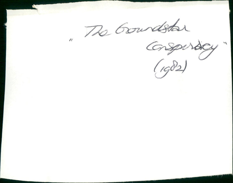 The Groundstar Conspiracy - Vintage Photograph