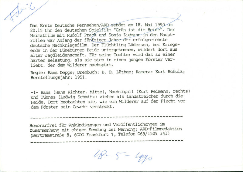 Grün ist die Heide - Vintage Photograph