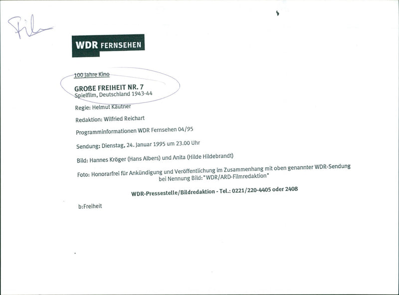 Große Freiheit - Vintage Photograph