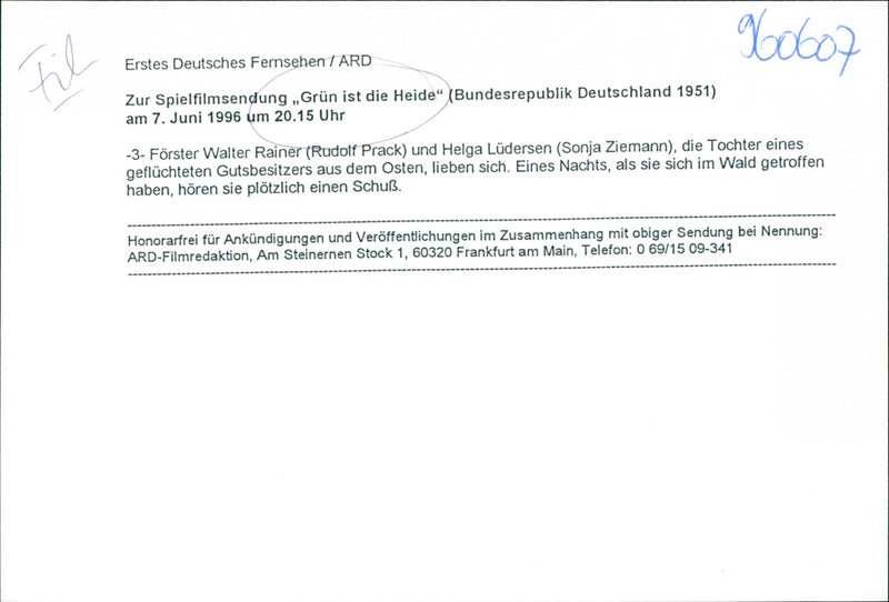 Grün ist die Heide - Vintage Photograph