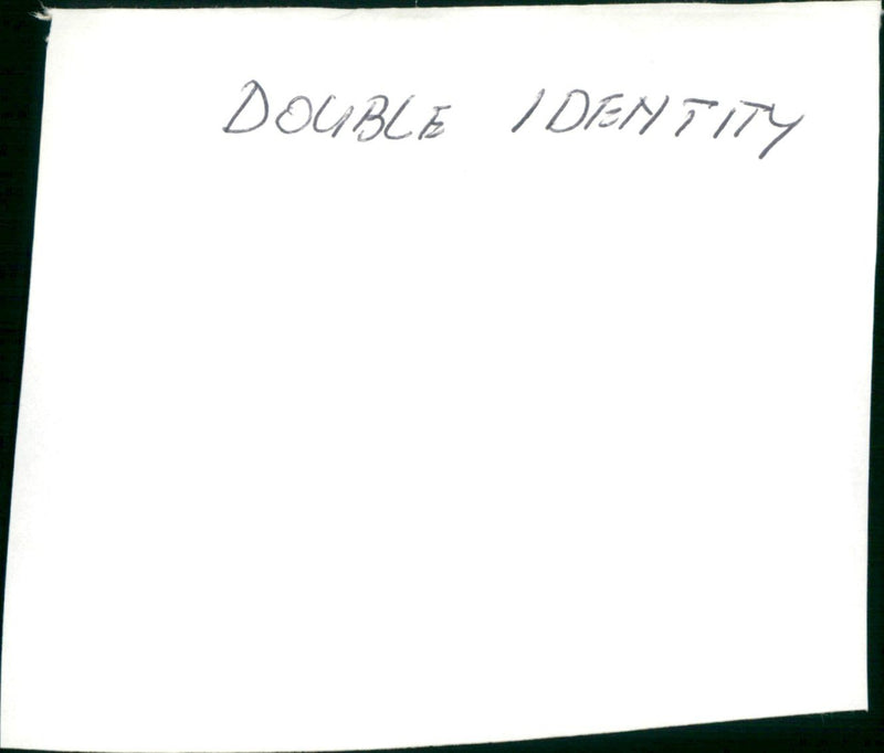 Double Identity - Vintage Photograph