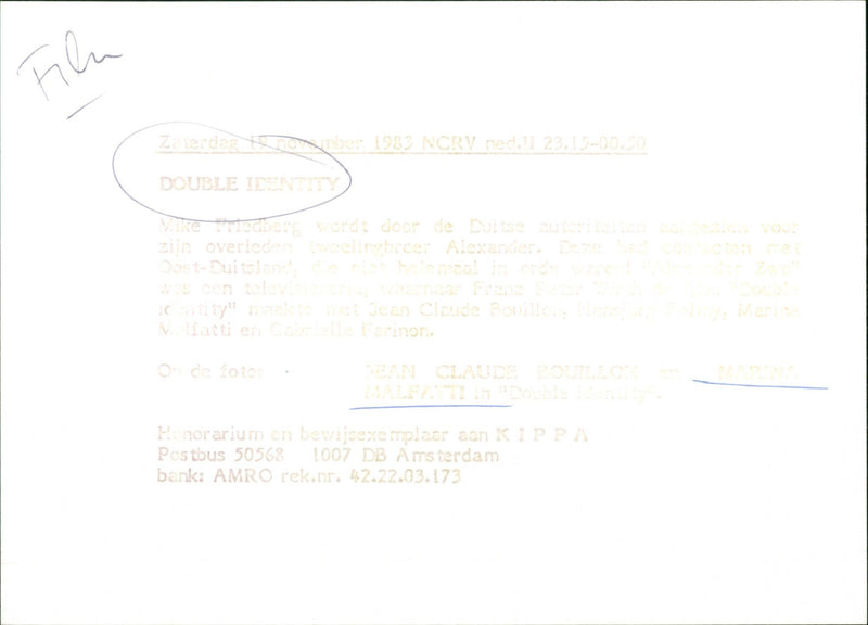 Double Identity - Vintage Photograph