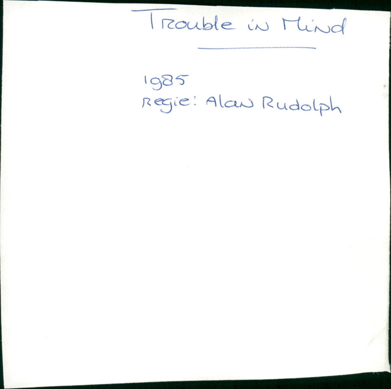 Trouble in Mind - Vintage Photograph