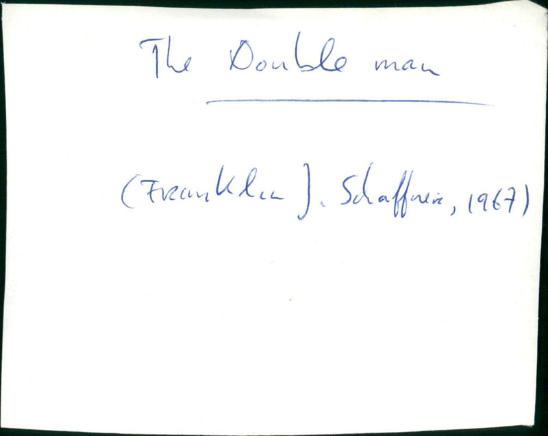 The Double Man - Vintage Photograph
