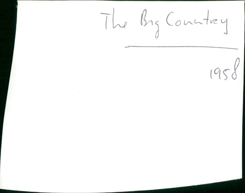 The Big Country - Vintage Photograph