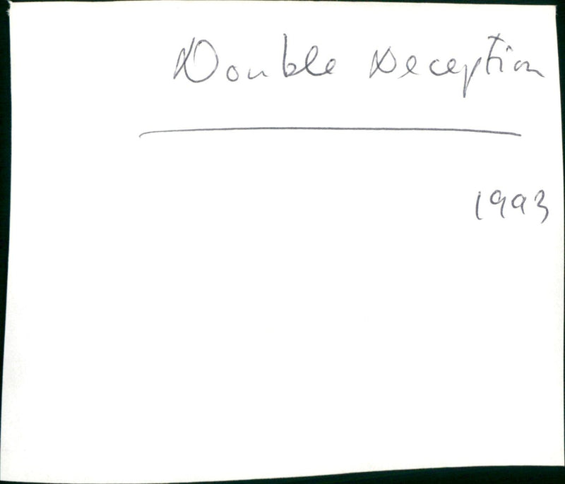 Double Deception - Vintage Photograph