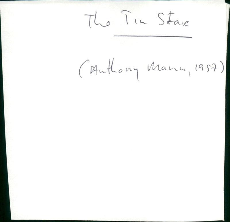 The Tin Star - Vintage Photograph