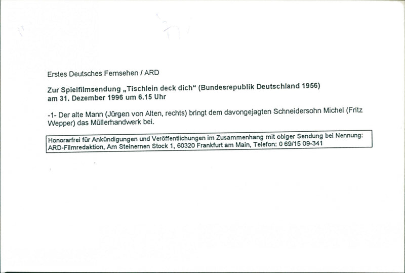 Tischlein deck dich - Vintage Photograph