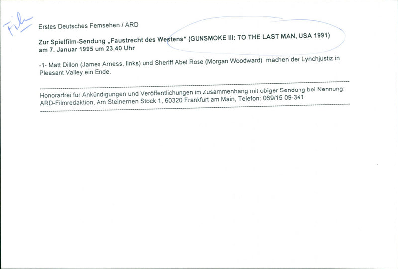 Gunsmoke III: To the Last Man - Vintage Photograph