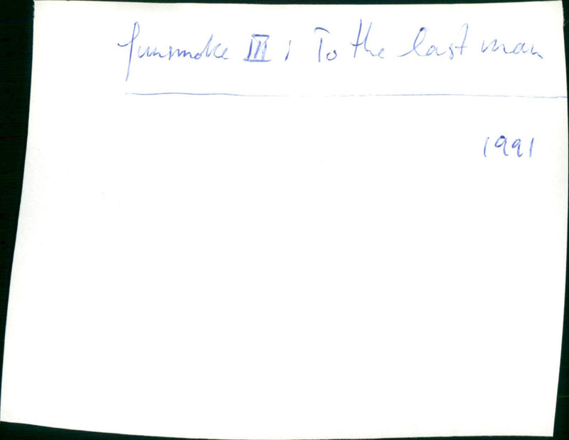 Gunsmoke III: To the Last Man - Vintage Photograph