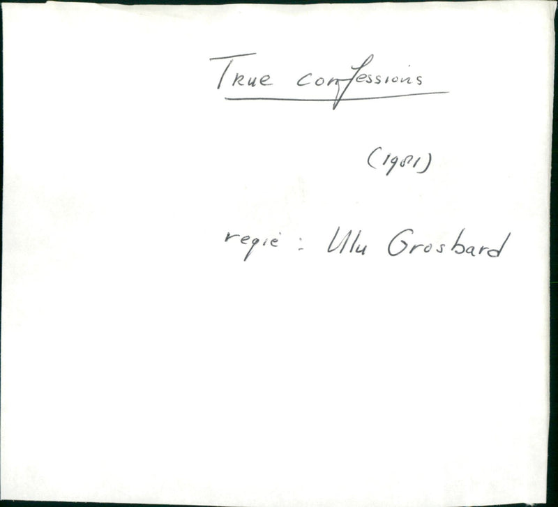 True Confessions - Vintage Photograph