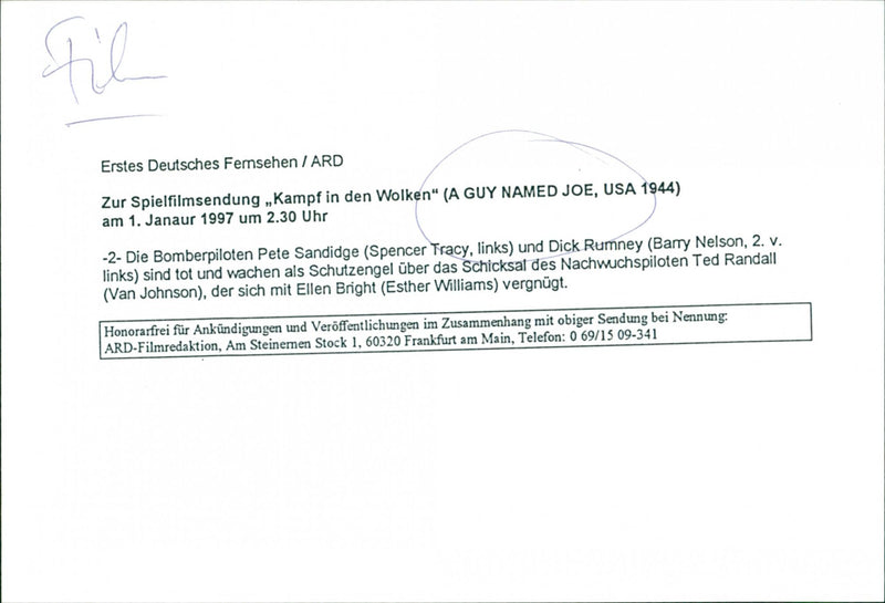 A Guy Named Joe - Vintage Photograph