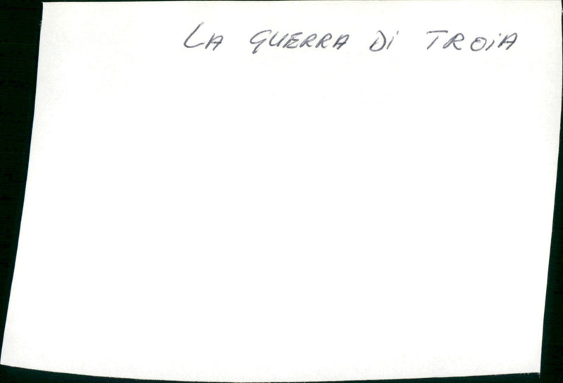 La guerra di Troia - Vintage Photograph
