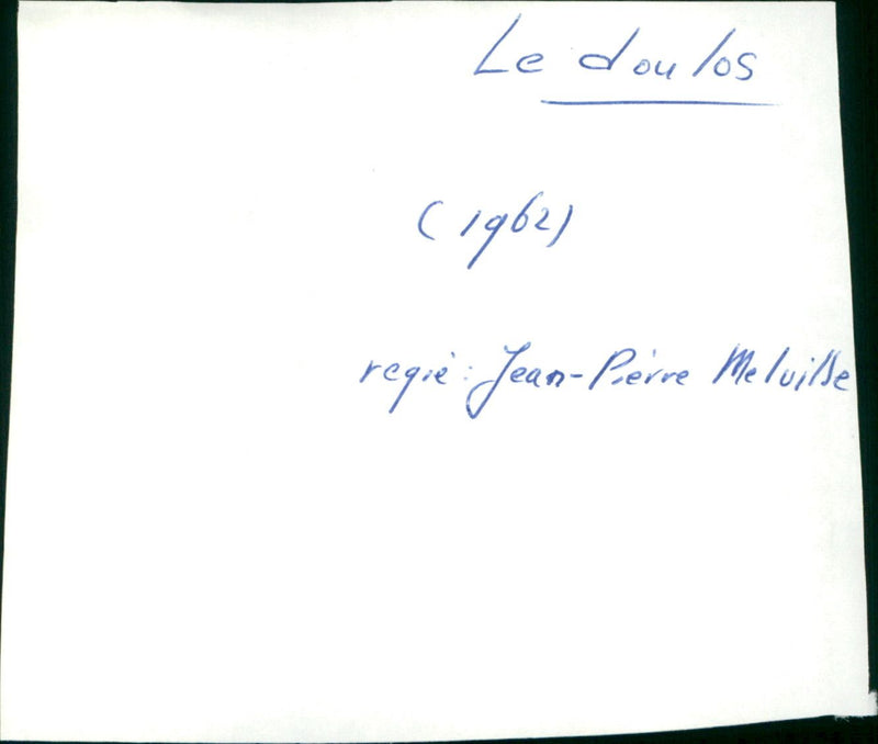 Le Doulos - Vintage Photograph