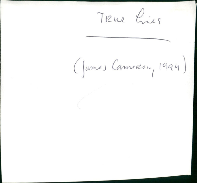 True Lies - Vintage Photograph