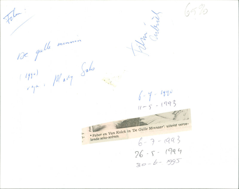 De Gulle Minnaar - Vintage Photograph