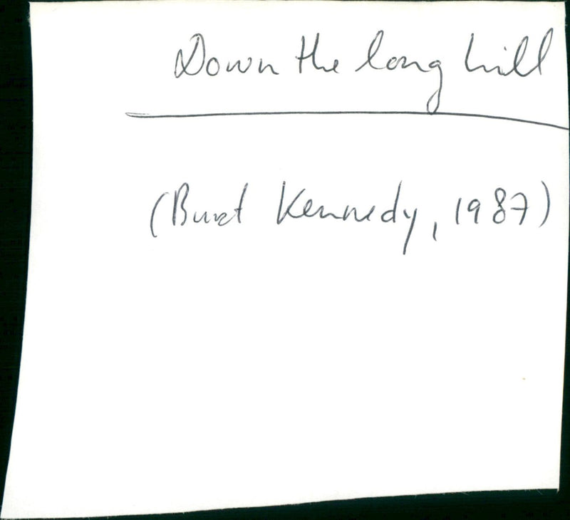 Down the Long Hills - Vintage Photograph