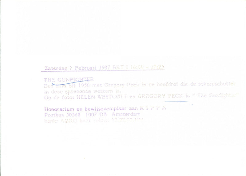 The Gunfighter - Vintage Photograph