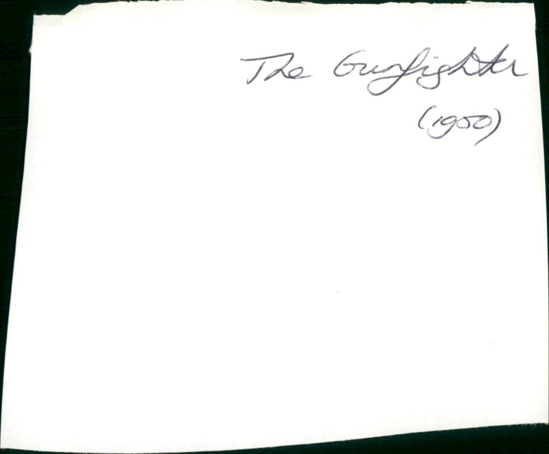 The Gunfighter - Vintage Photograph