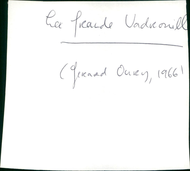 La Grande Vadrouille - Vintage Photograph