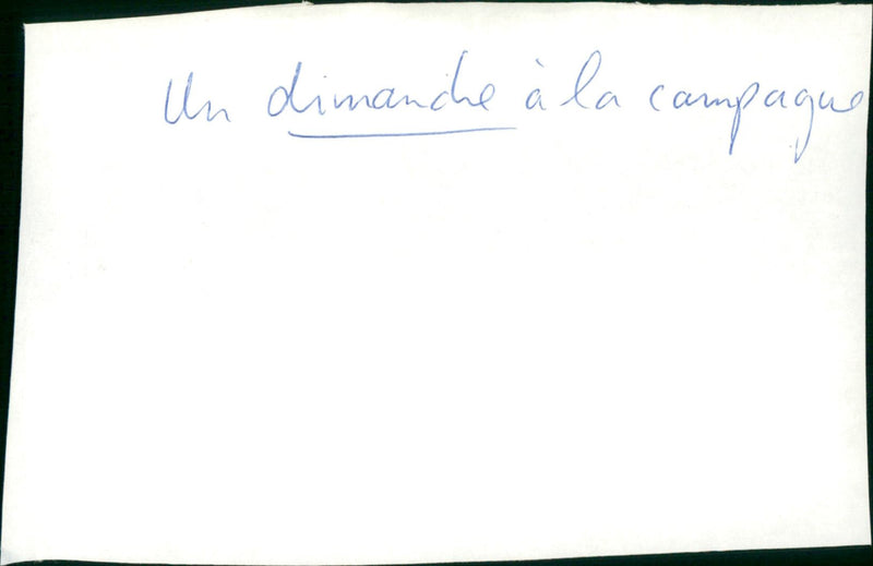 Un dimanche à la campagne - Vintage Photograph