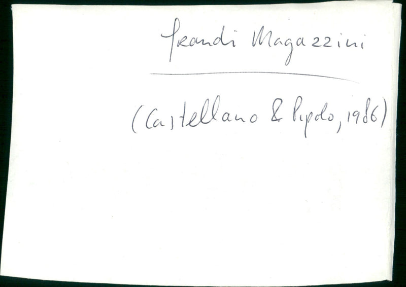 Grandi Magazzini - Vintage Photograph