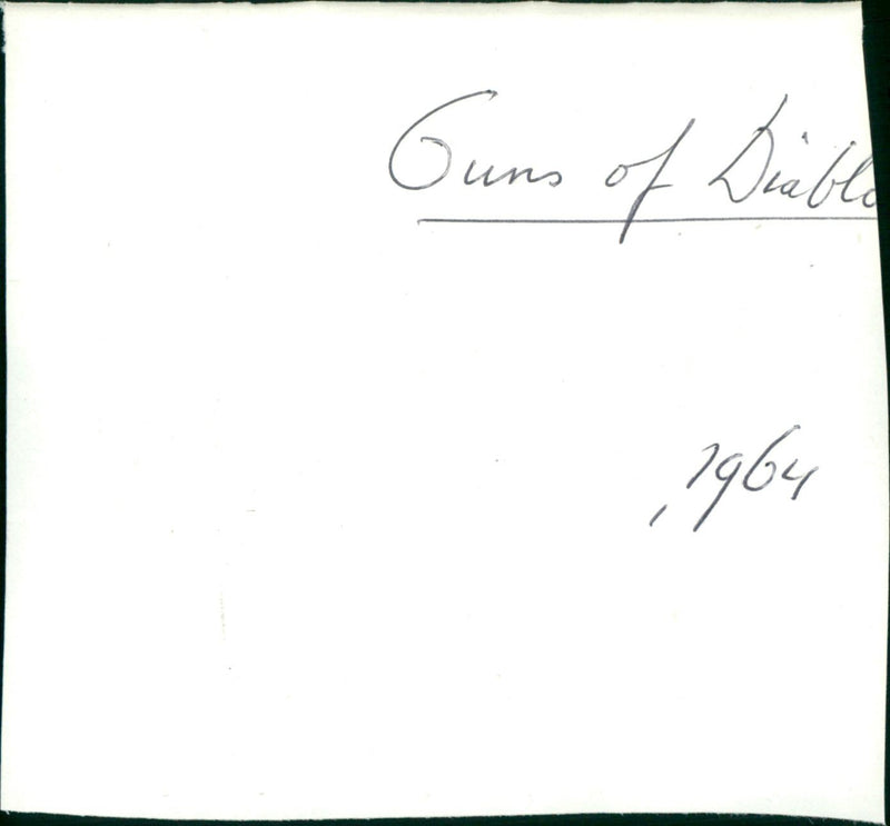 Guns of Diablo - Vintage Photograph