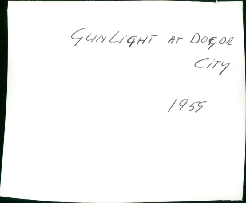 Gunfight at Dodge City - Vintage Photograph