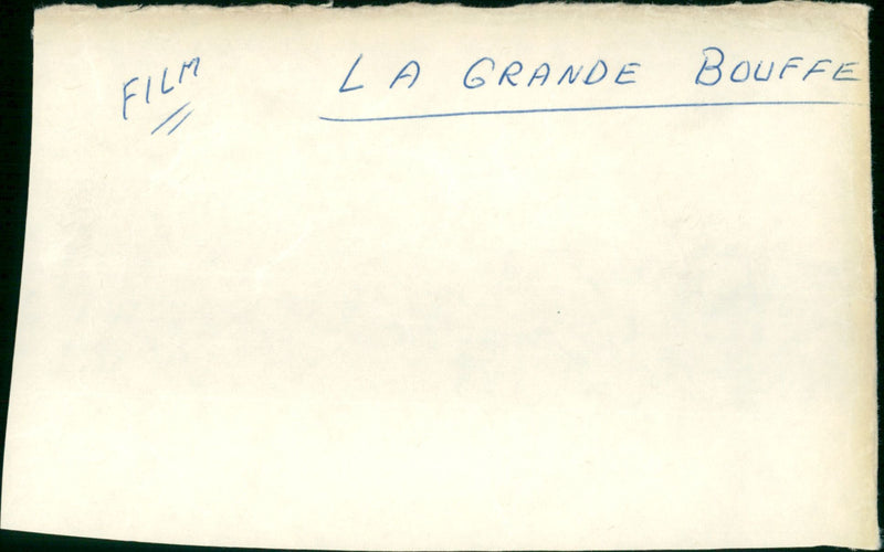 La Grande Bouffe - Vintage Photograph