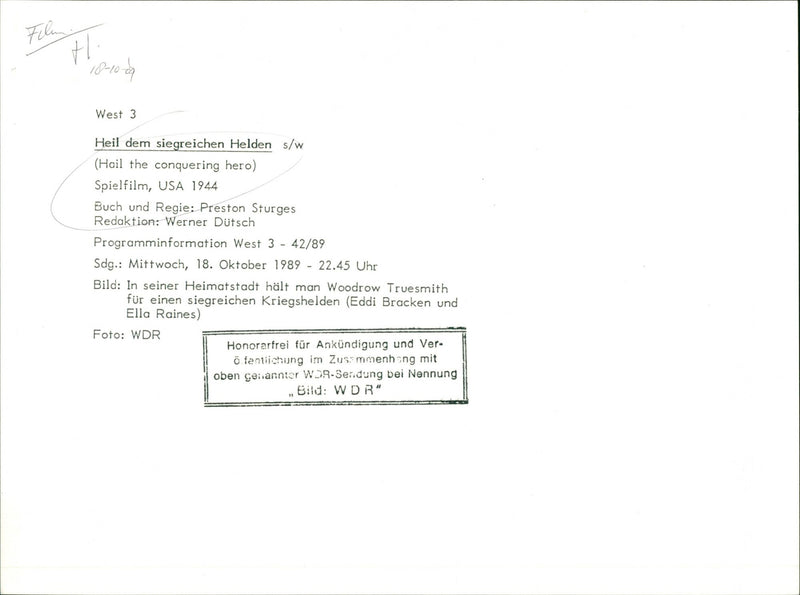 Hail the Conquering Hero - Vintage Photograph