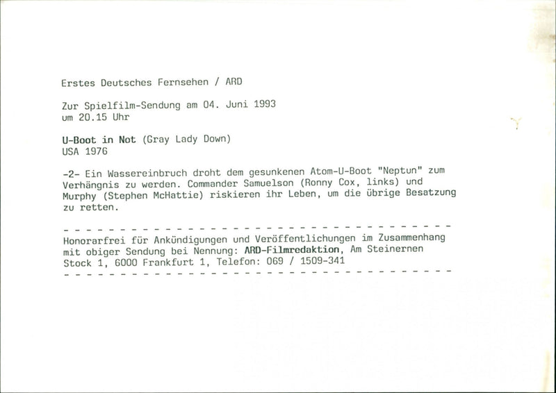 Gray Lady Down - Vintage Photograph