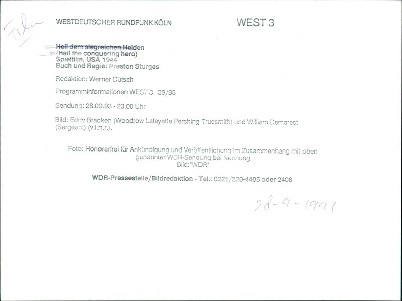 Hail the Conquering Hero - Vintage Photograph