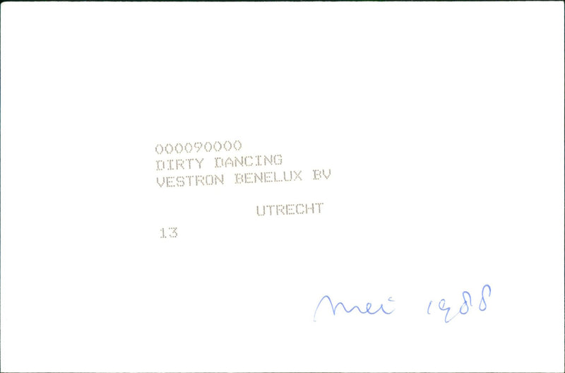 Dirty Dancing - Vintage Photograph