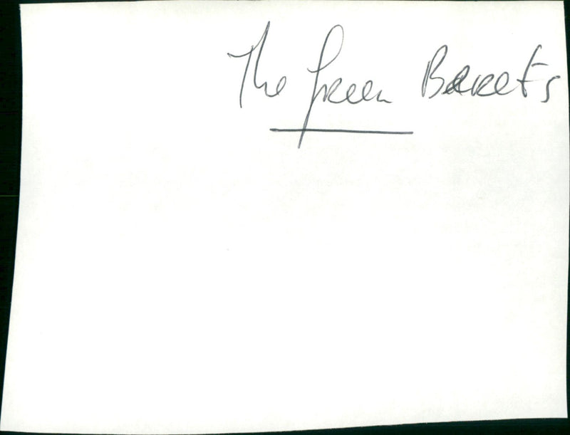 The Green Berets - Vintage Photograph