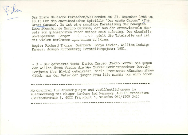 The Great Caruso - Vintage Photograph