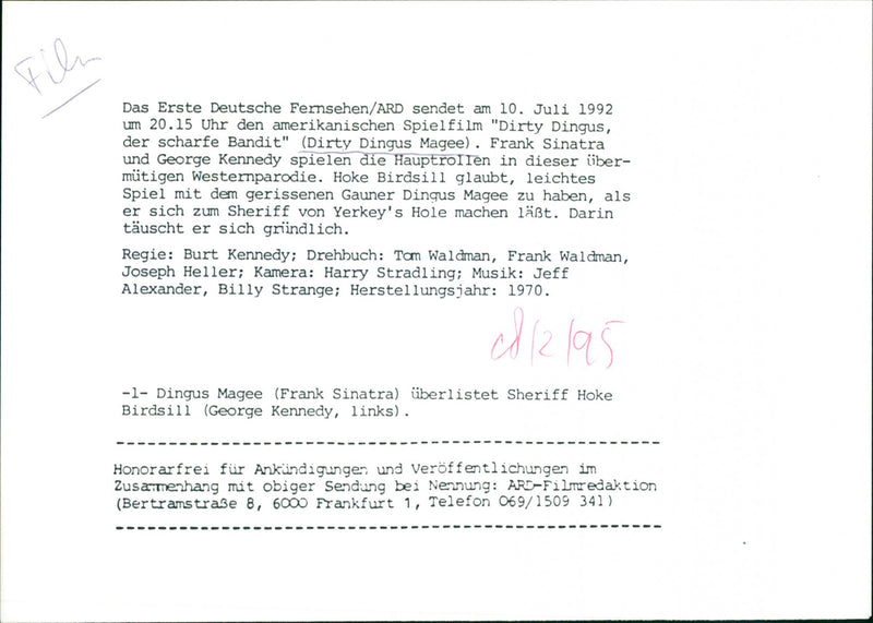 Dirty Dingus Magee - Vintage Photograph