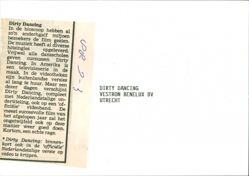 Dirty Dancing - Vintage Photograph