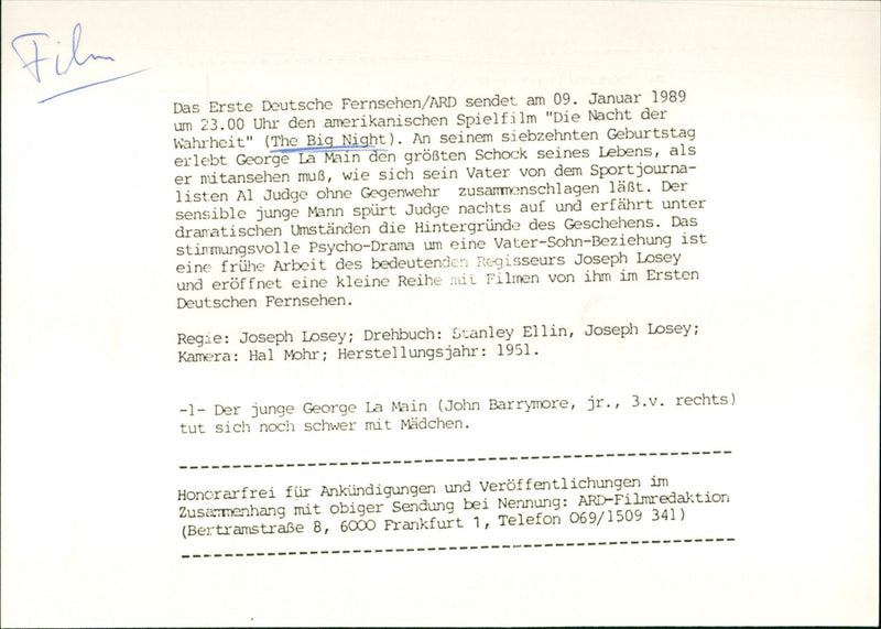 The Big Night - Vintage Photograph