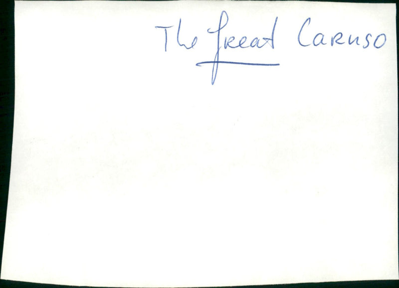 The Great Caruso - Vintage Photograph