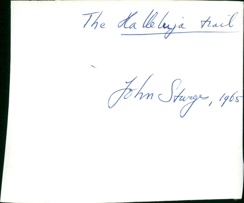 The Hallelujah Trail - Vintage Photograph