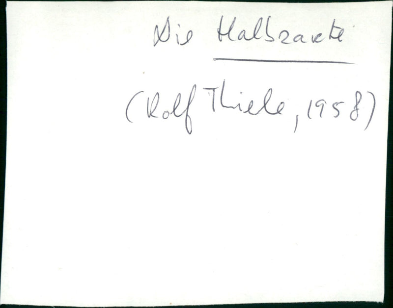 Die Halbzarte - Vintage Photograph