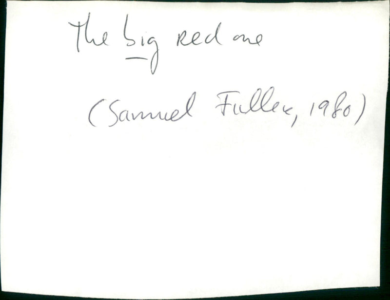 The Big Red One - Vintage Photograph