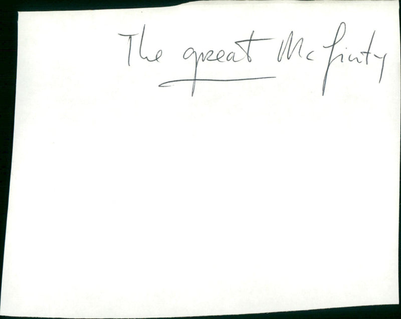 The Great McGinty - Vintage Photograph