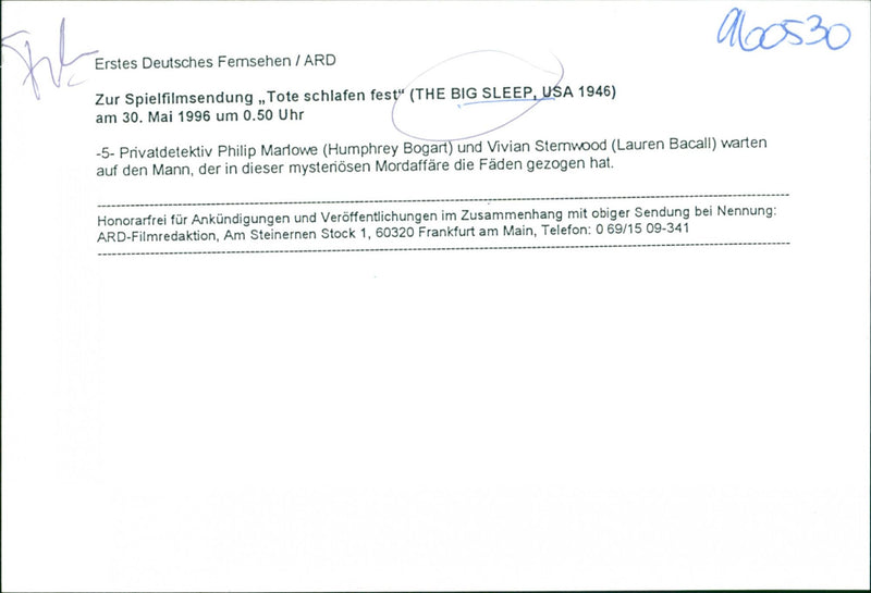 The Big Sleep - Vintage Photograph