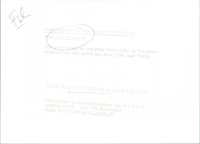 The Great Race - Vintage Photograph