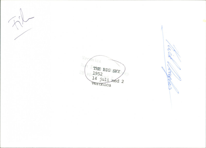 The Big Sky - Vintage Photograph