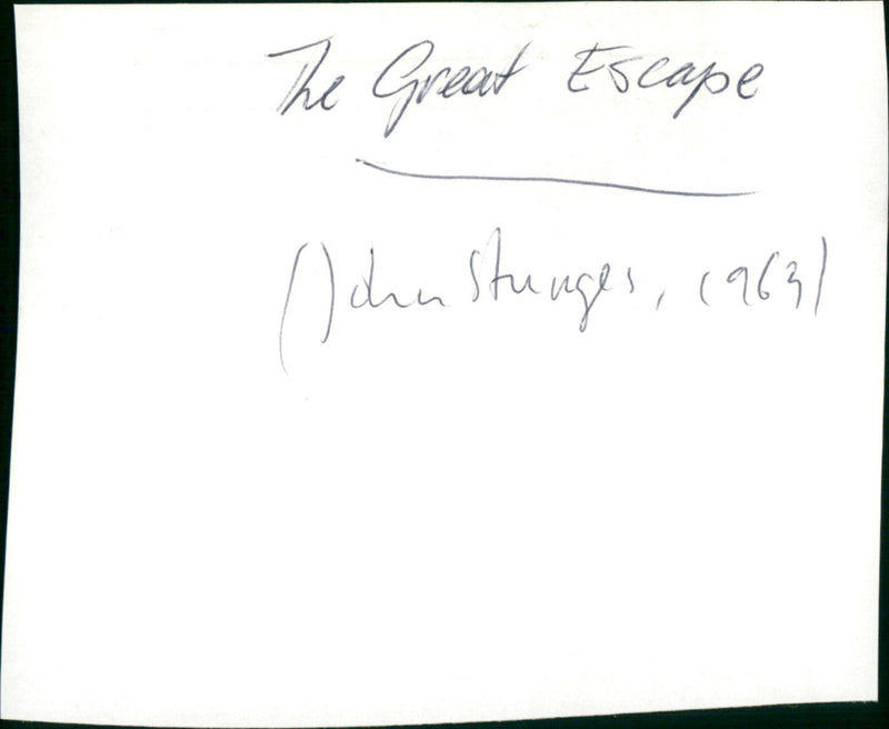 The Great Escape - Vintage Photograph