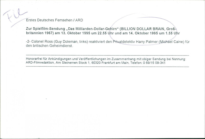 Billion Dollar Brain - Vintage Photograph