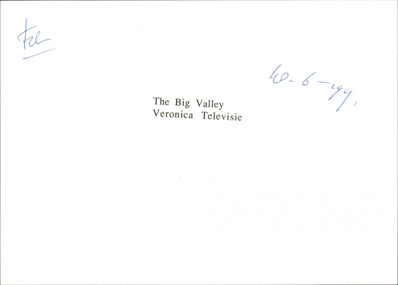 The Big Valley - Vintage Photograph